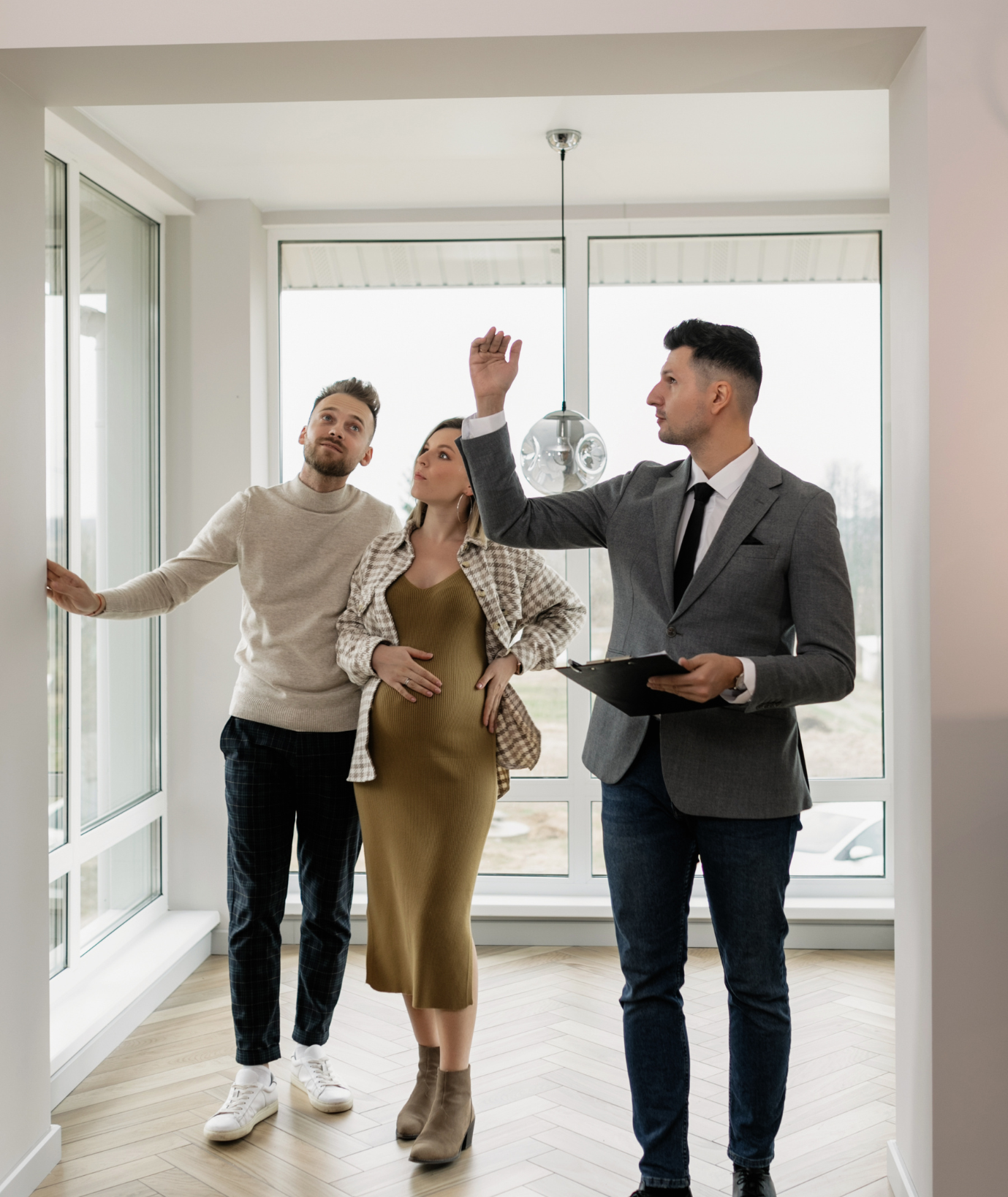 Arvallis coordinator walking a property with tenants